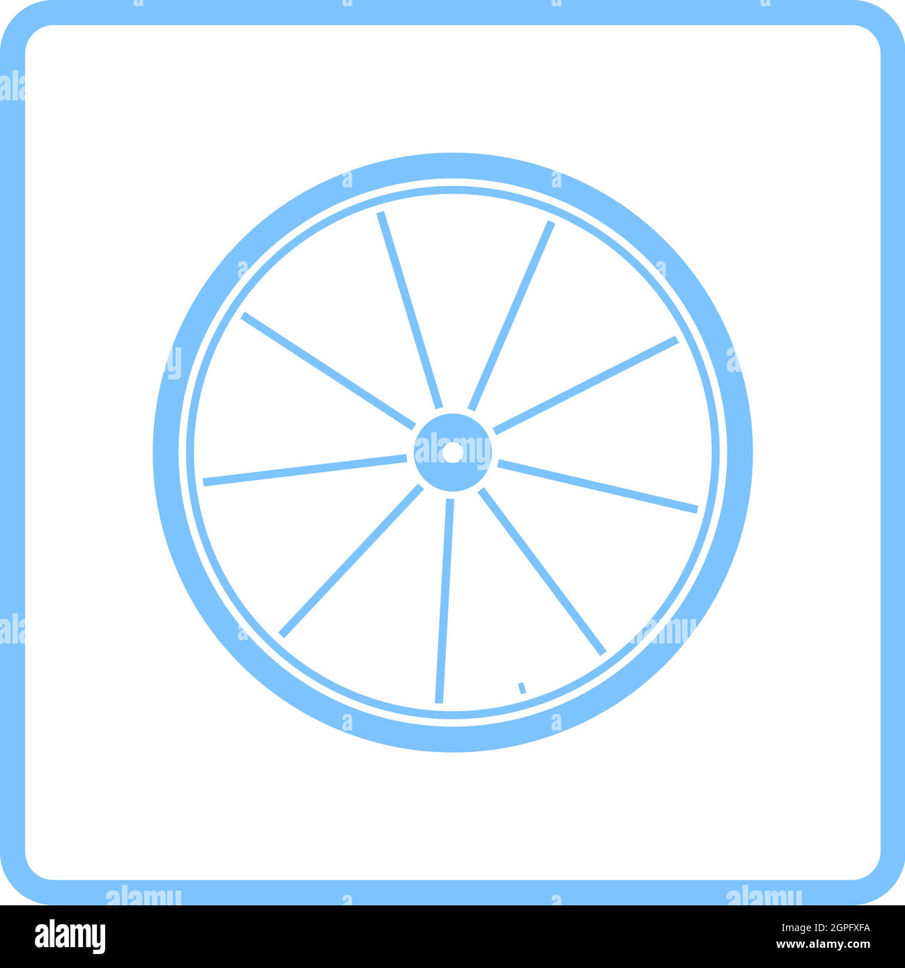 Bike Wheel Icon Stock Vector