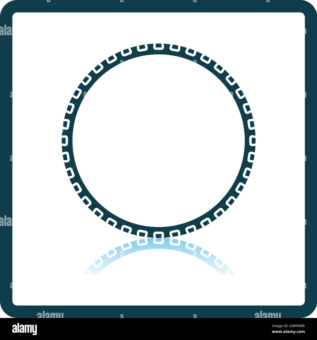 Bike Tyre Icon Stock Vector