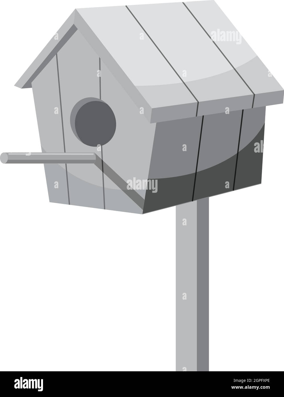Nesting box icon, gray monochrome style Stock Vector