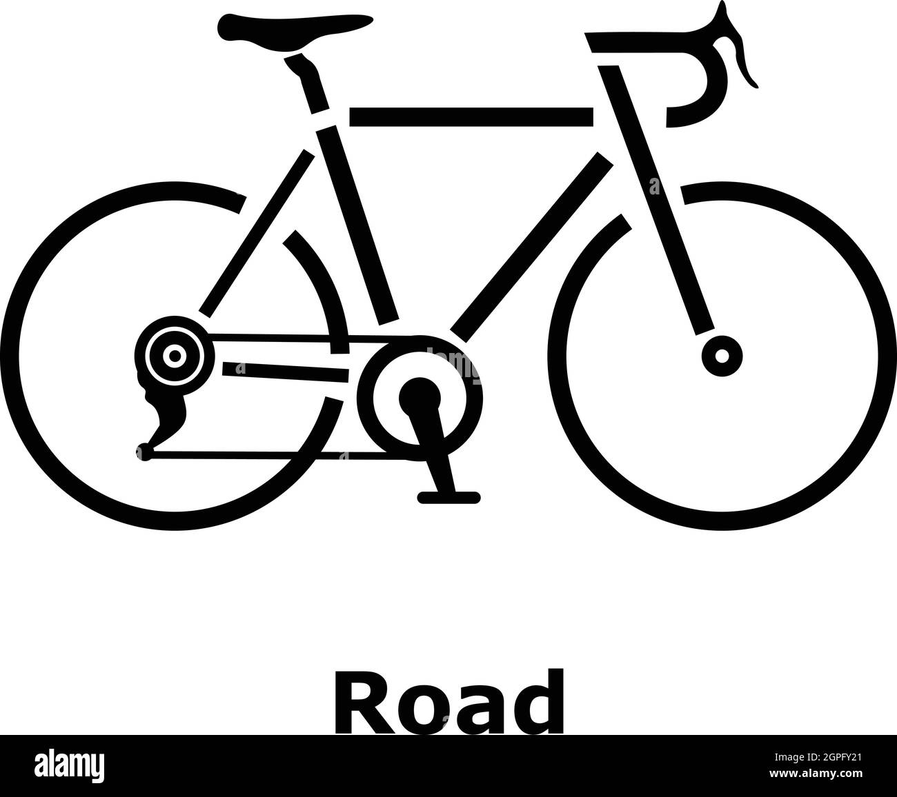 Road Bike Icon Simple Style Stock Vector Image Art Alamy