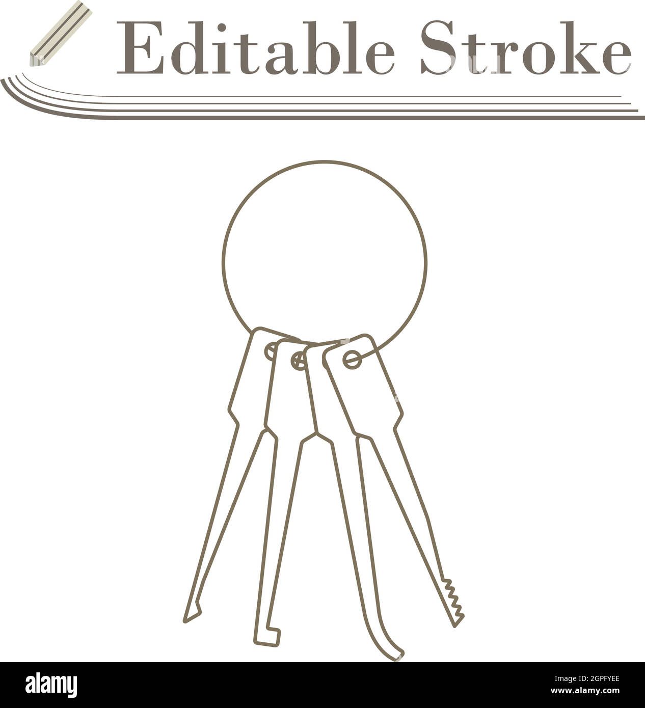 Lockpick Icon Stock Vector
