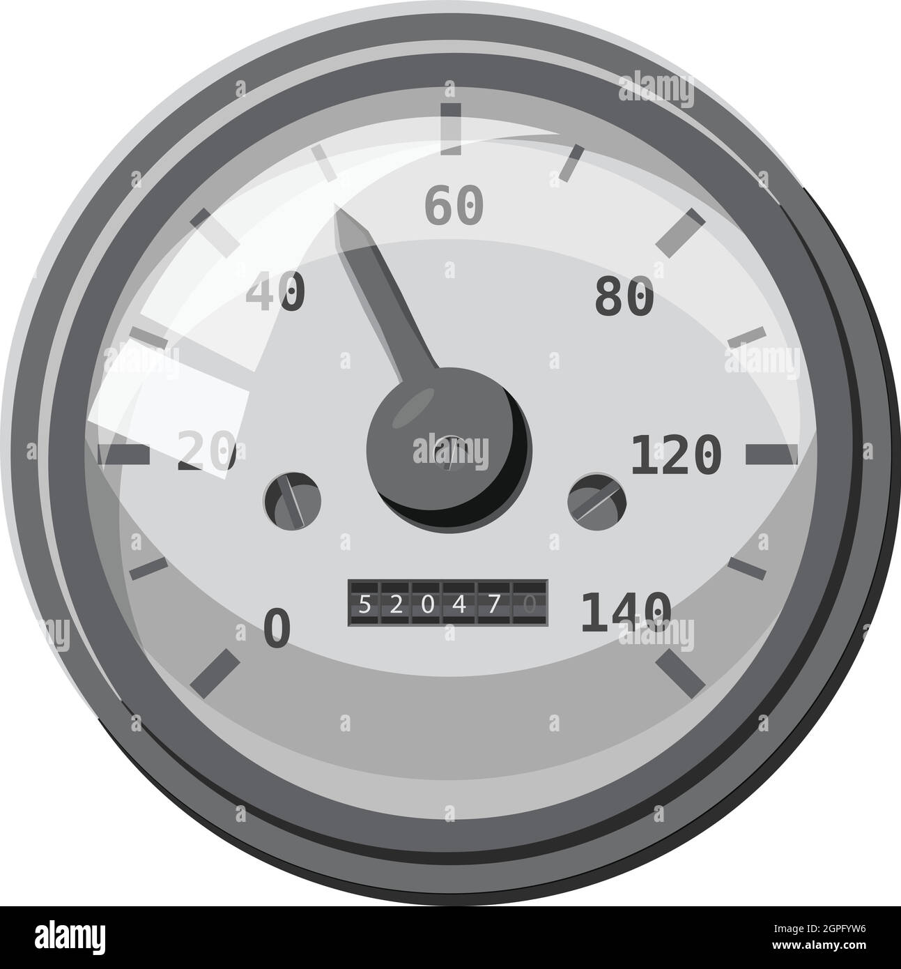 Speedometer with arrow icon, gray monochrome style Stock Vector Image & Art Alamy