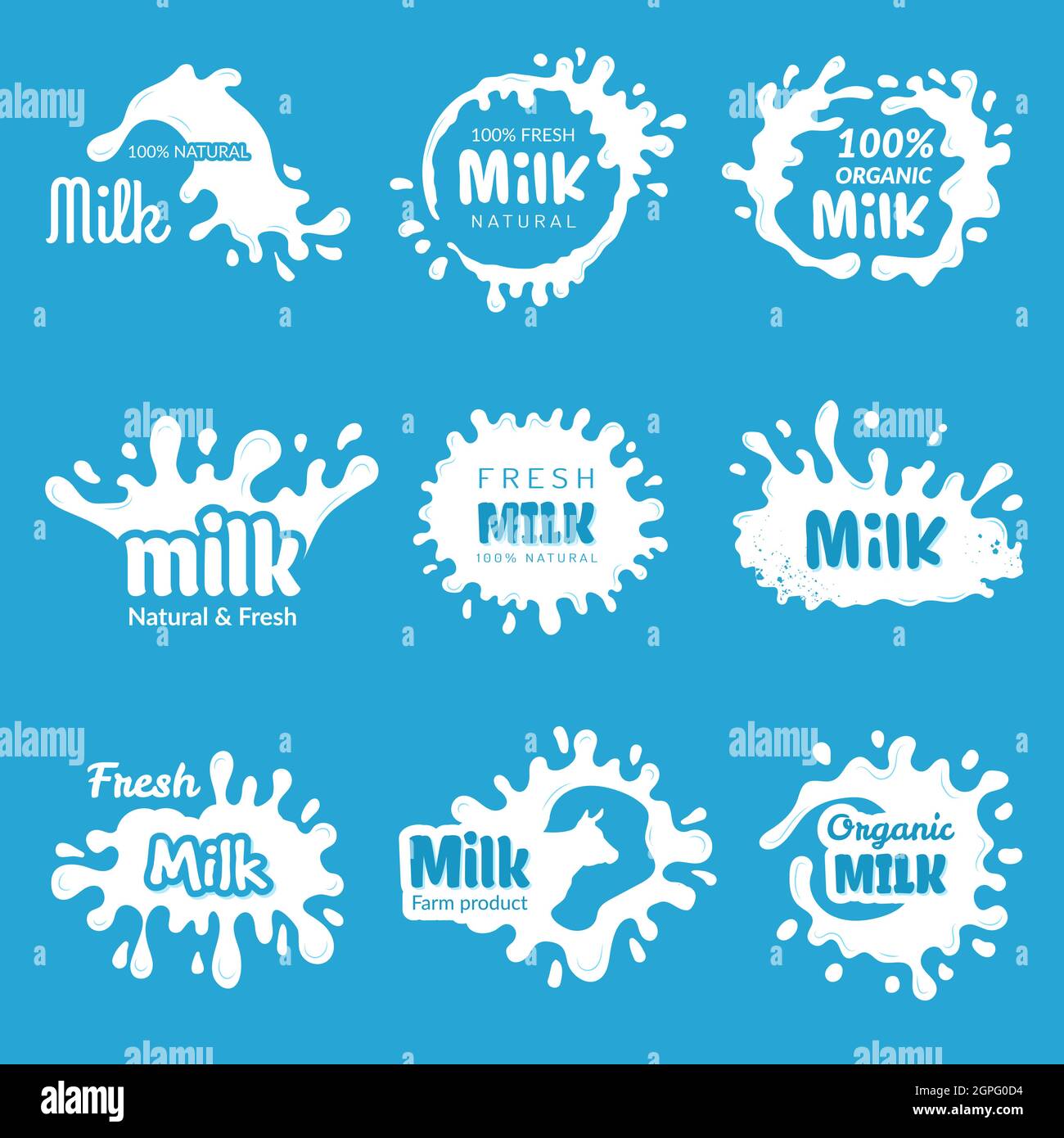 Organic Dairy Logo Design Custom Logo Design Farm Branding - Etsy