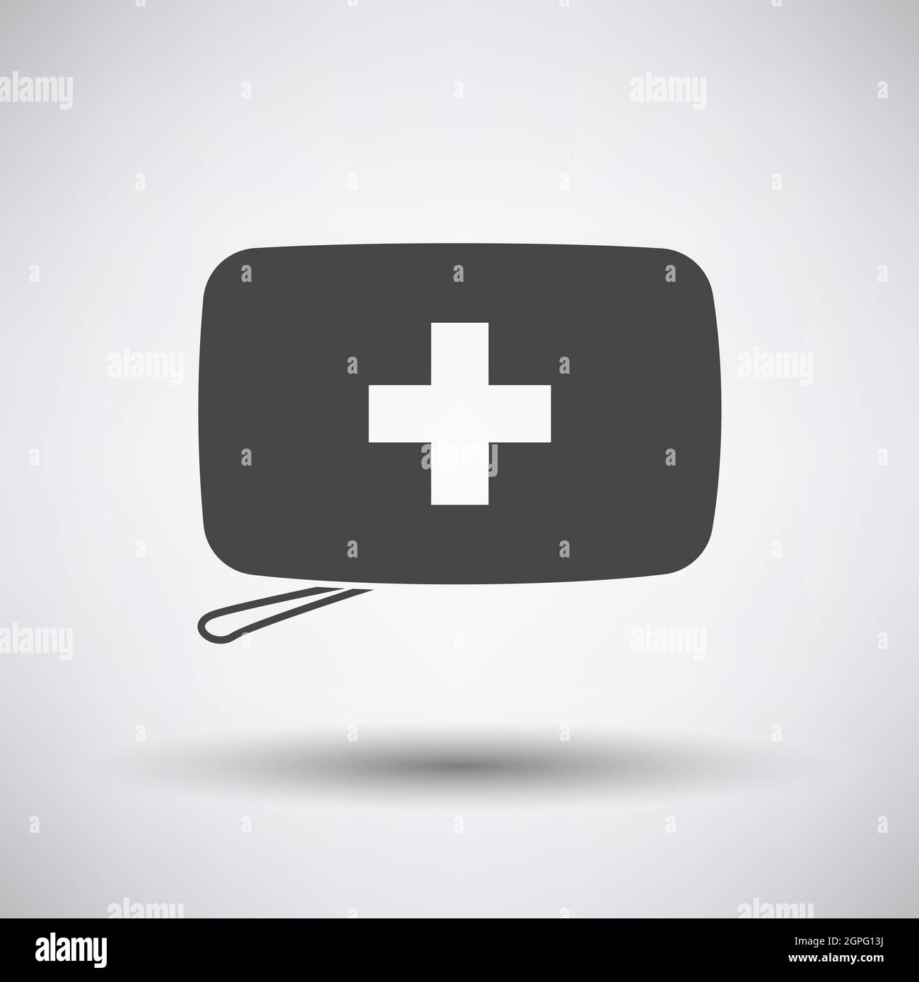 Alpinist First Aid Kit Icon Stock Vector