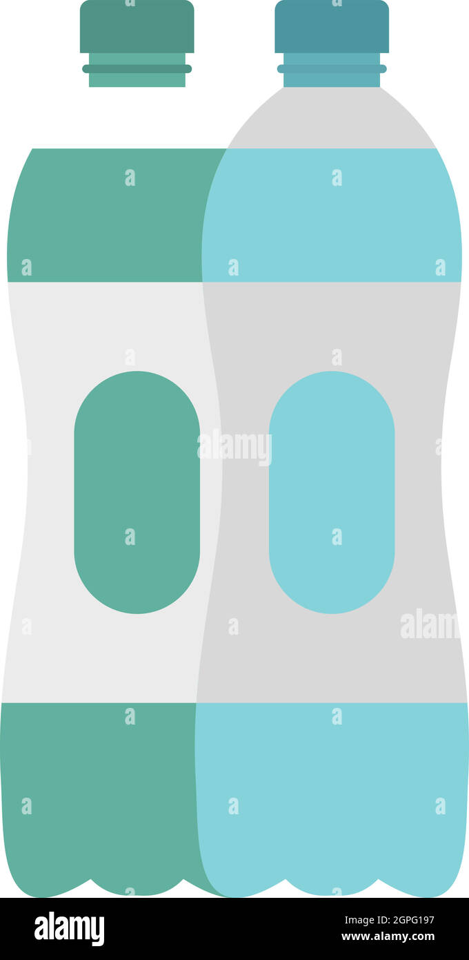 Water bottle icon, flat style Stock Vector Image & Art - Alamy