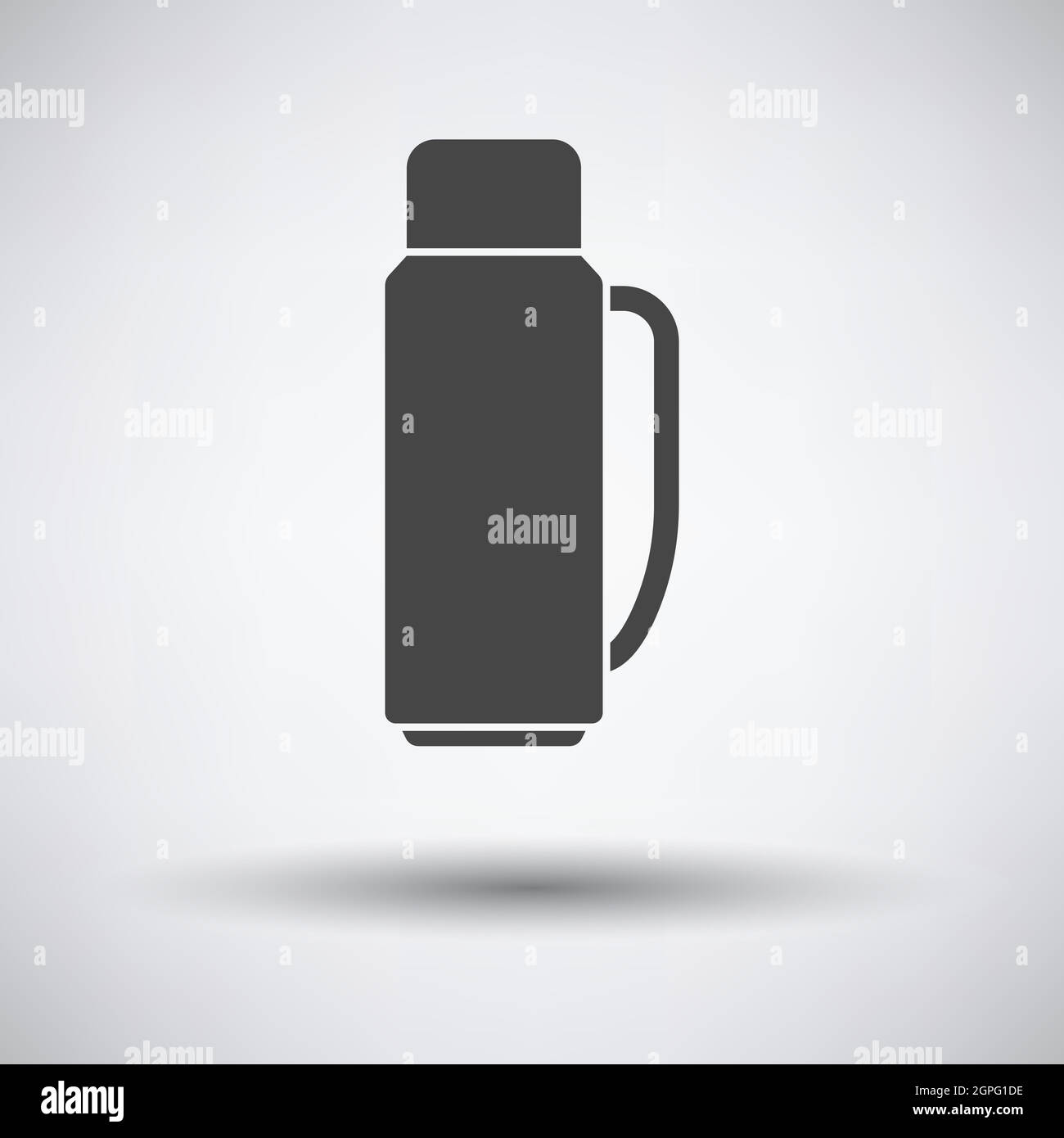 Alpinist Vacuum Flask Icon Stock Vector