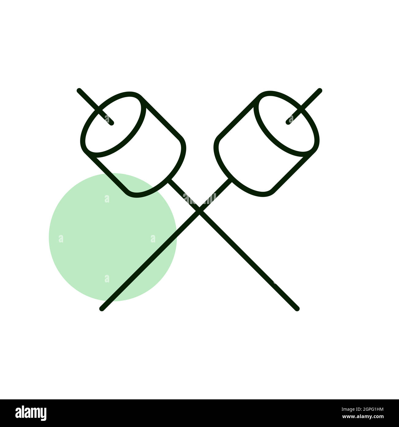 Eating marshmallow Stock Vector Images Alamy