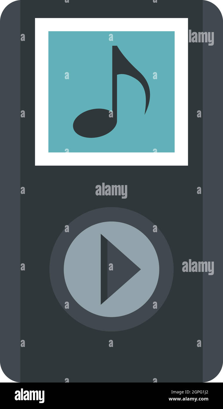 MP3 player icon, flat style Stock Vector Image & Art Alamy