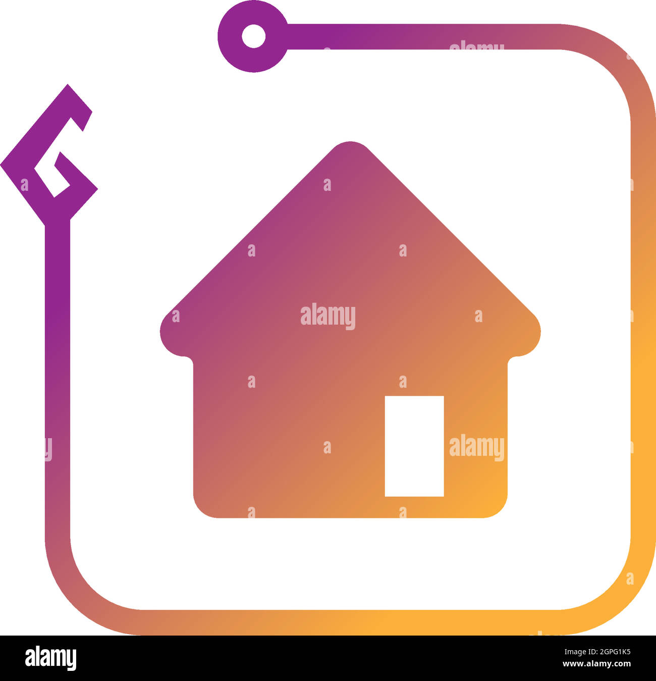 Smart Home logo icon design concept illustration template Stock Vector
