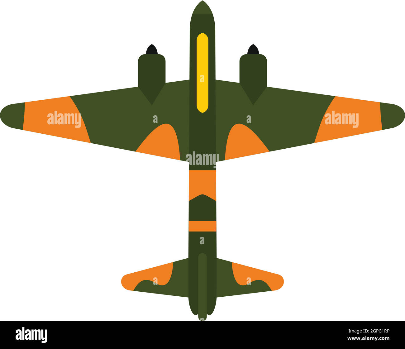 Military plane icon, flat style Stock Vector Image & Art - Alamy