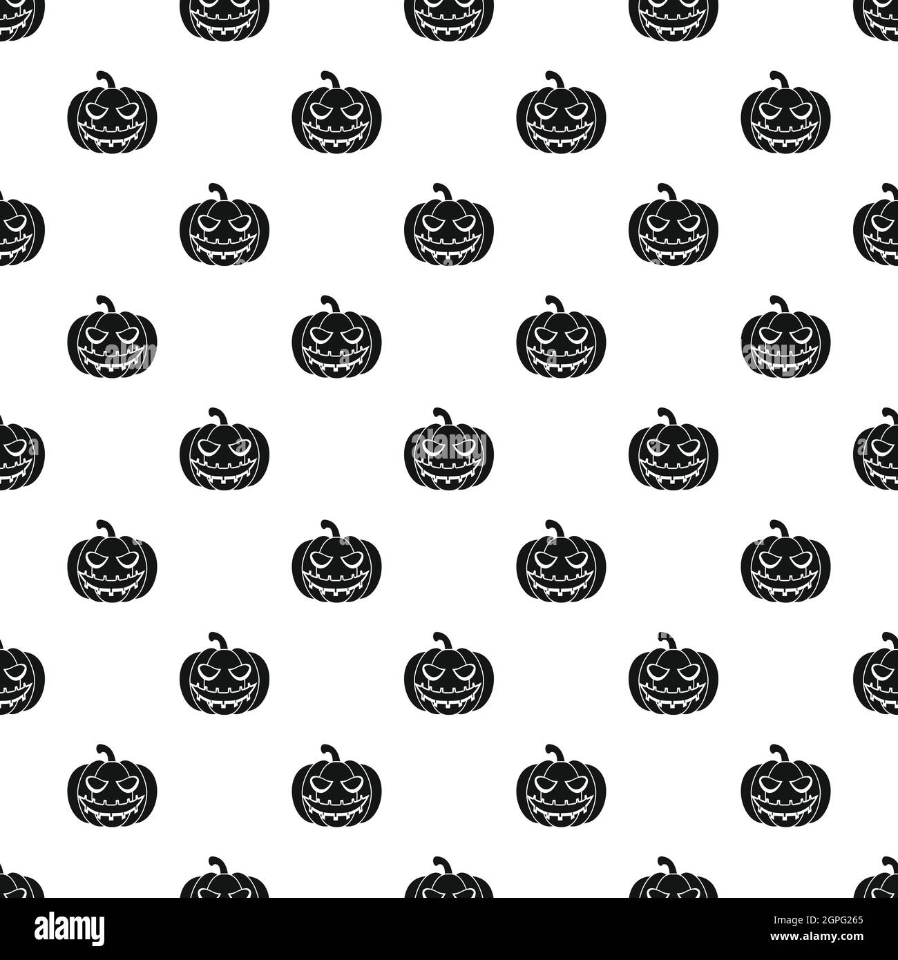 Halloween pumpkin pattern, simple style Stock Vector