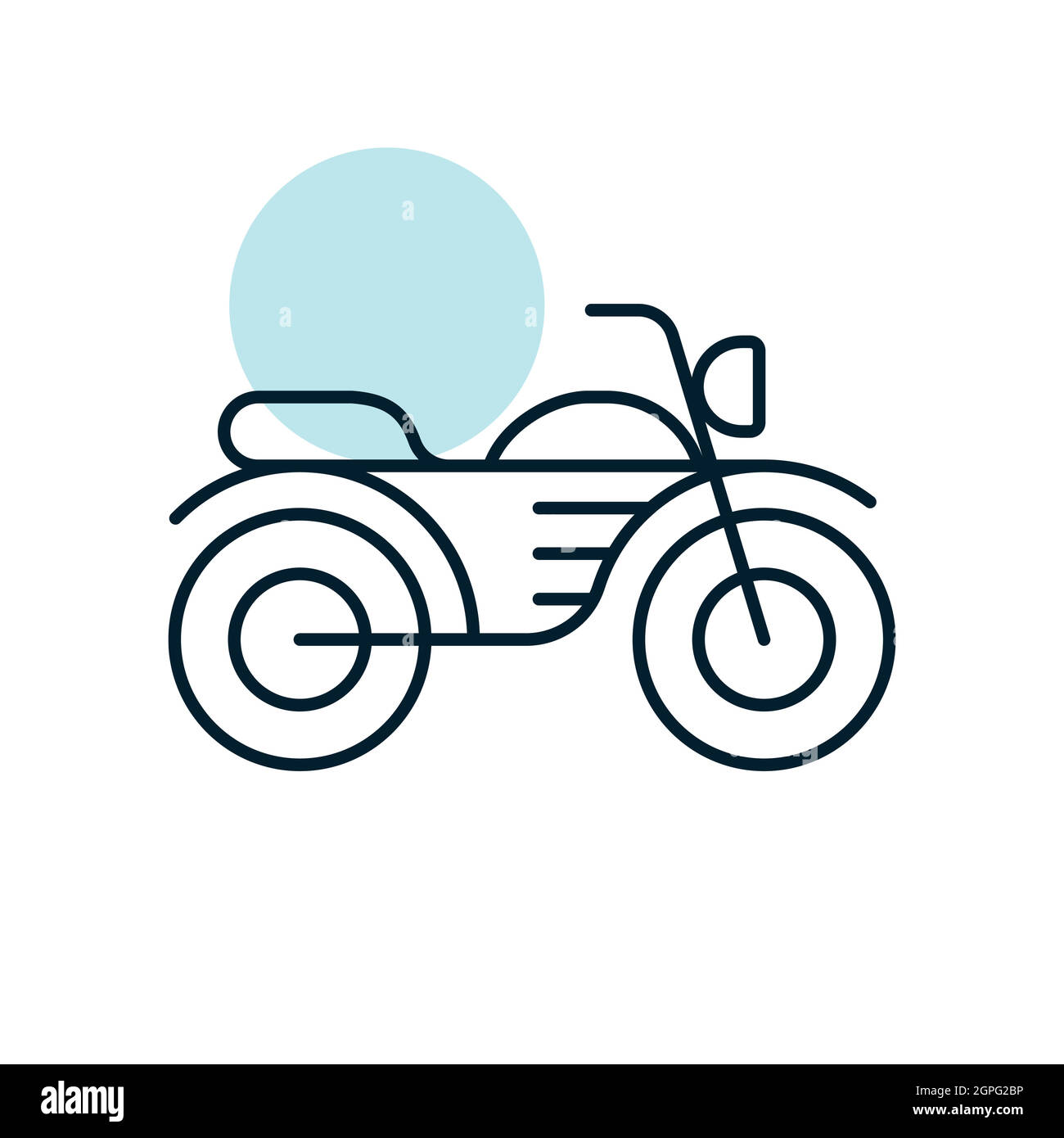Motorcycle flat vector icon design isolated Stock Vector