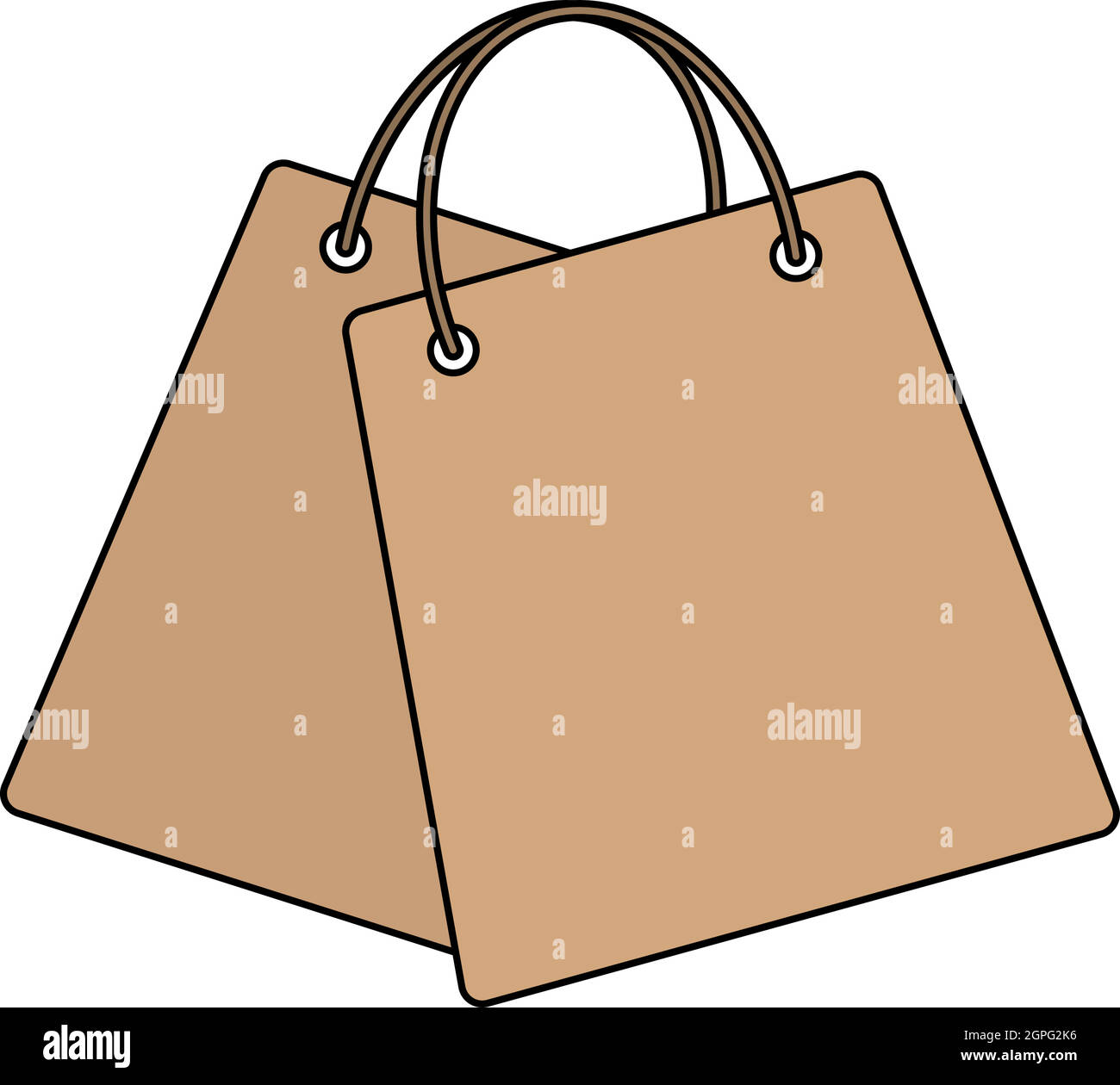 Two Shopping Bags Icon Stock Vector Image & Art - Alamy