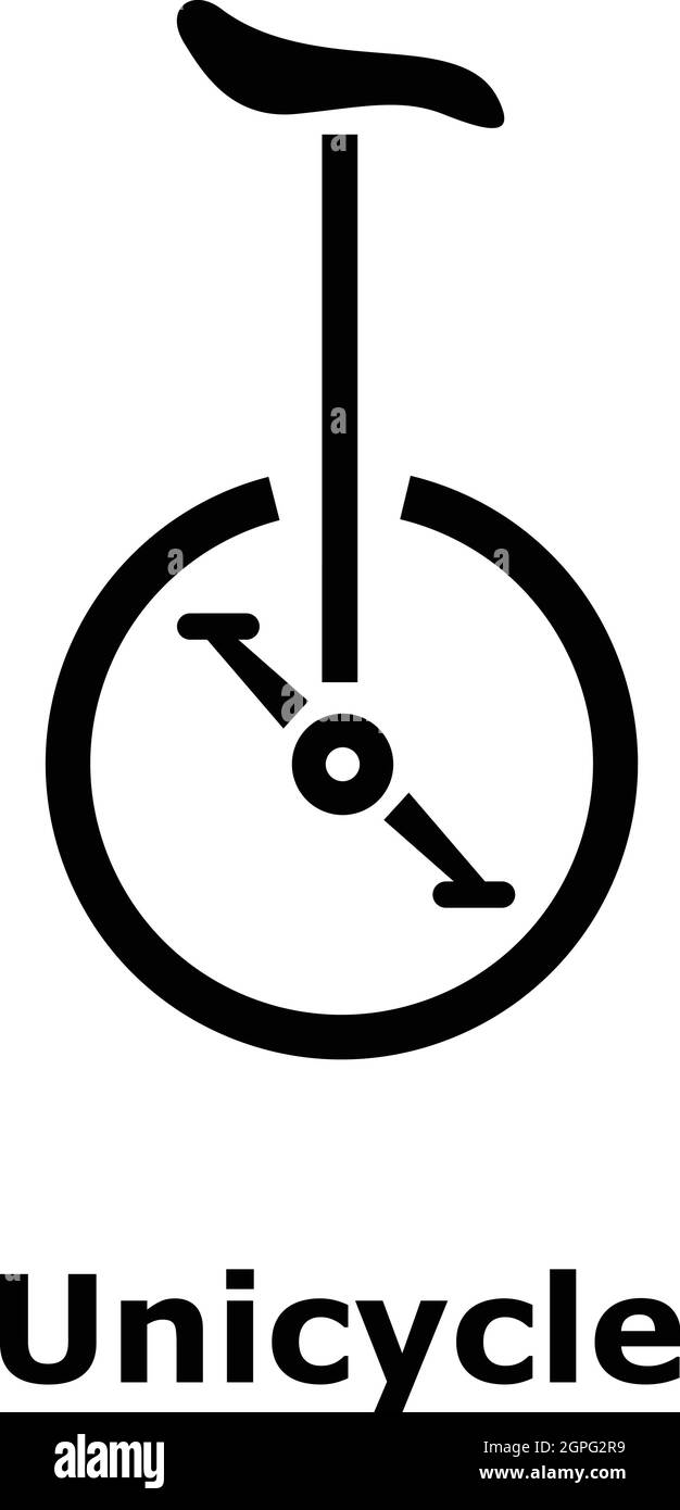 Unicycle icon, simple style Stock Vector Image & Art Alamy