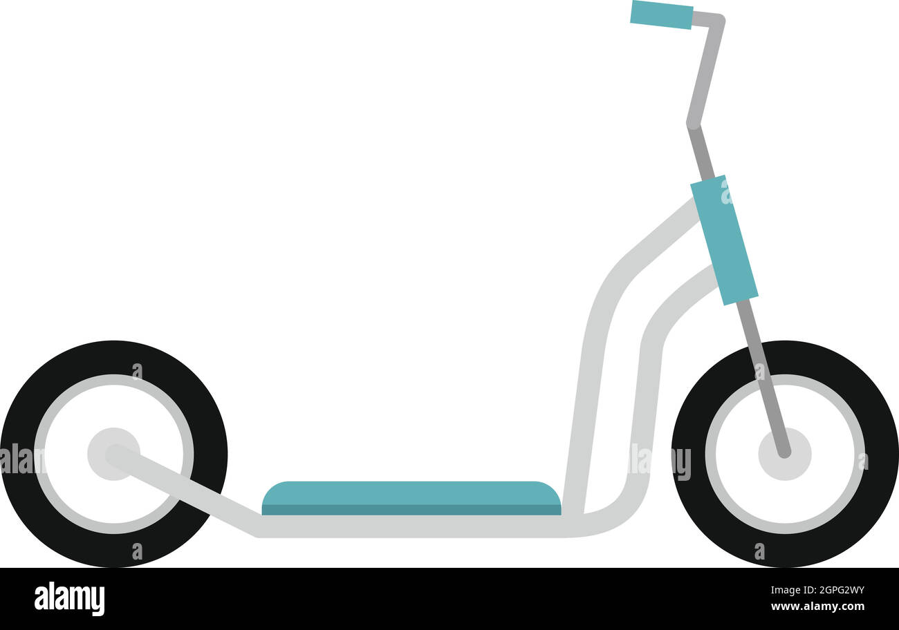 Scooter icon, flat style Stock Vector