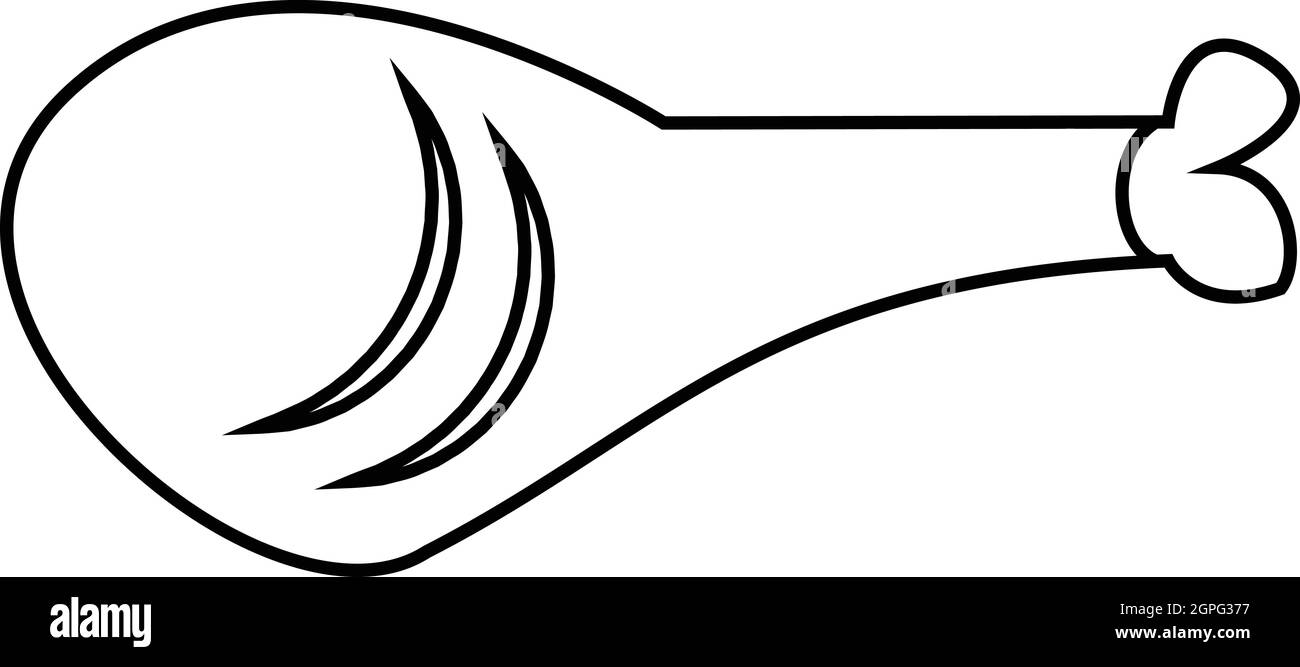 Ham icon, outline style Stock Vector Image & Art Alamy