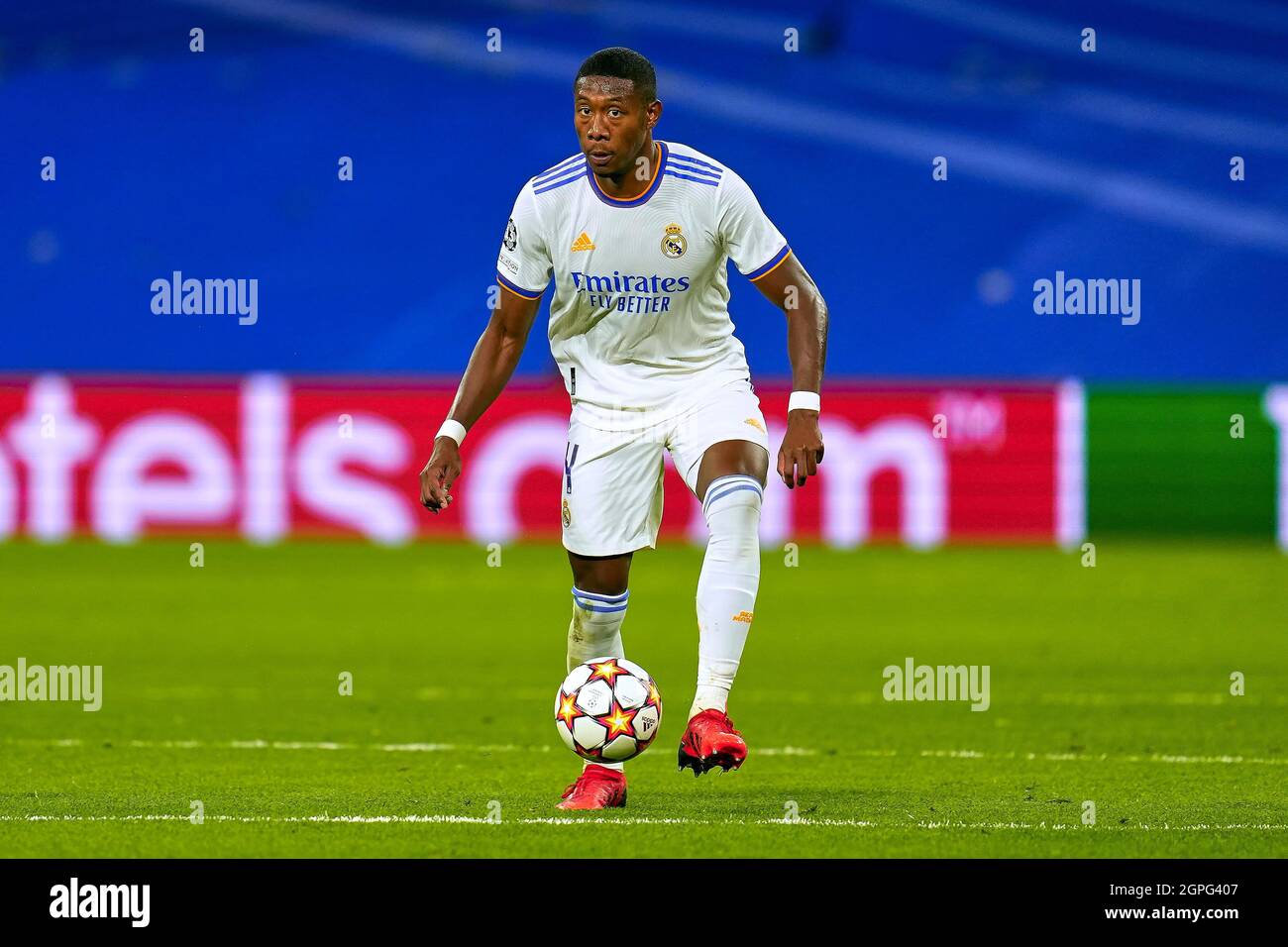David Alaba of Real Madrid during the UEFA Champions League match ...