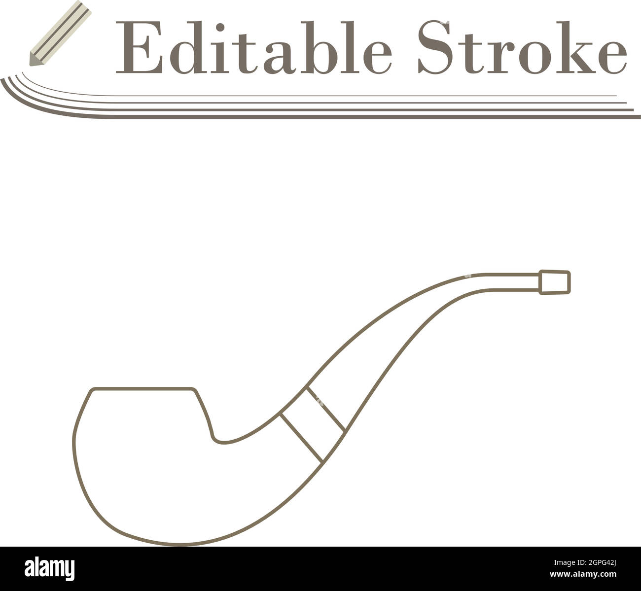 Smoking Pipe Icon Stock Vector Image & Art - Alamy