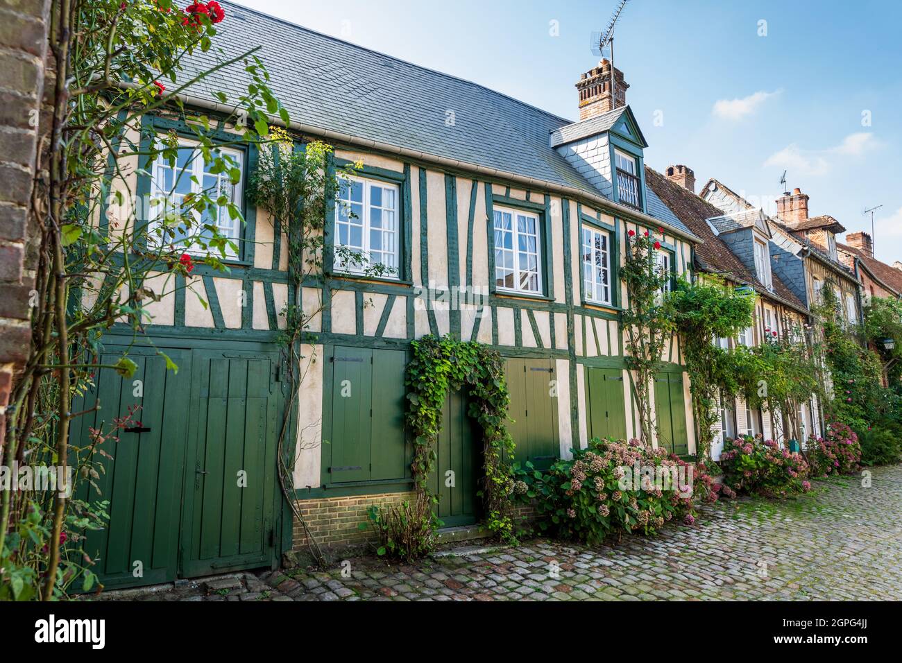France, Oise (60), Gerberoy, village du Pays de Bray picard labellisé Plus Beaux Villages de France Stock Photo