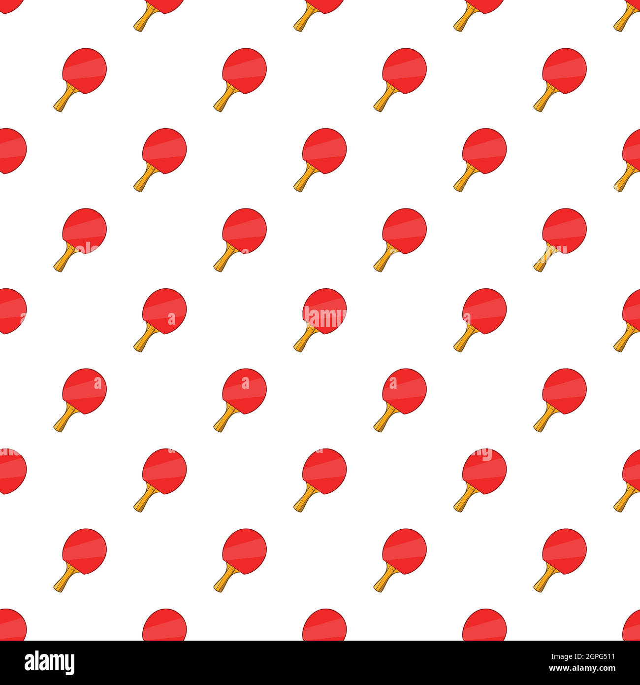 Table tennis racket pattern, cartoon style Stock Vector Image & Art Alamy