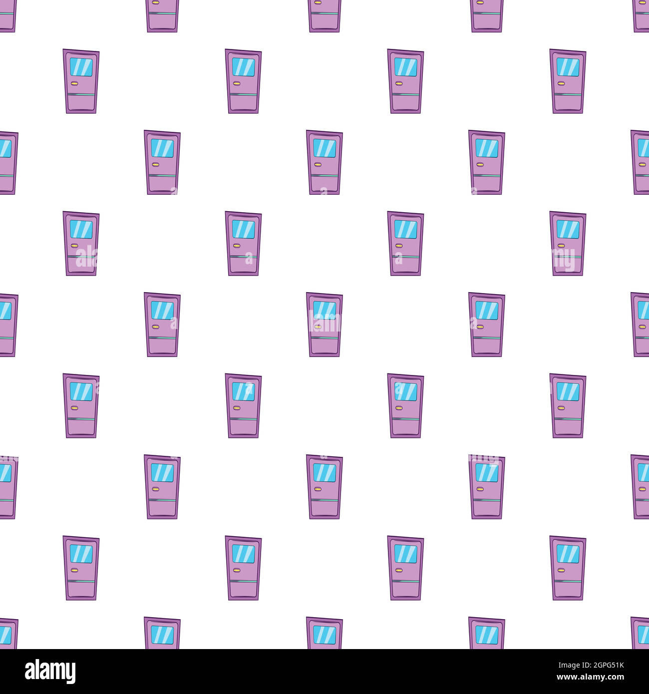 Door pattern, cartoon style Stock Vector