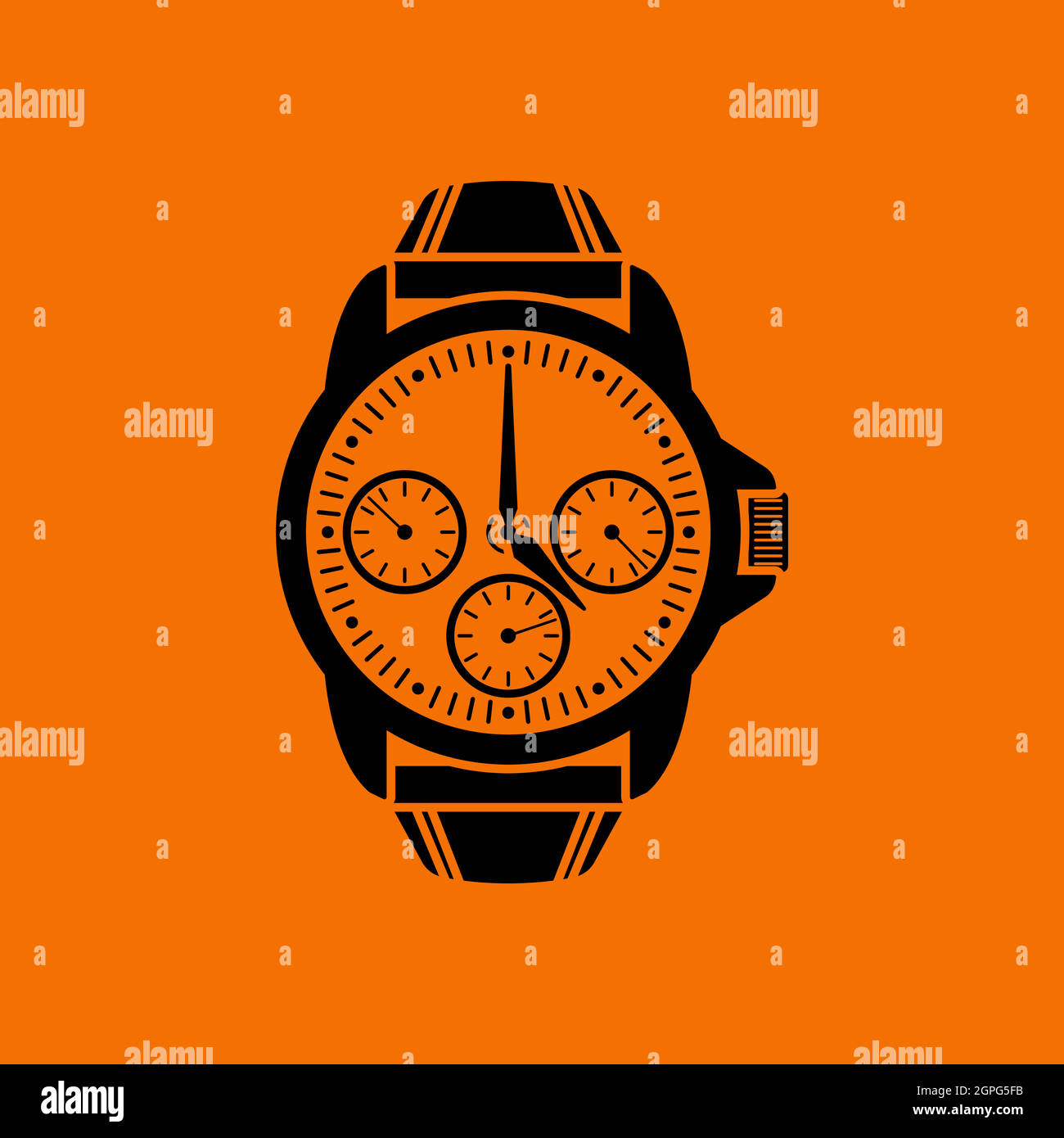 Business Watch Icon Stock Vector