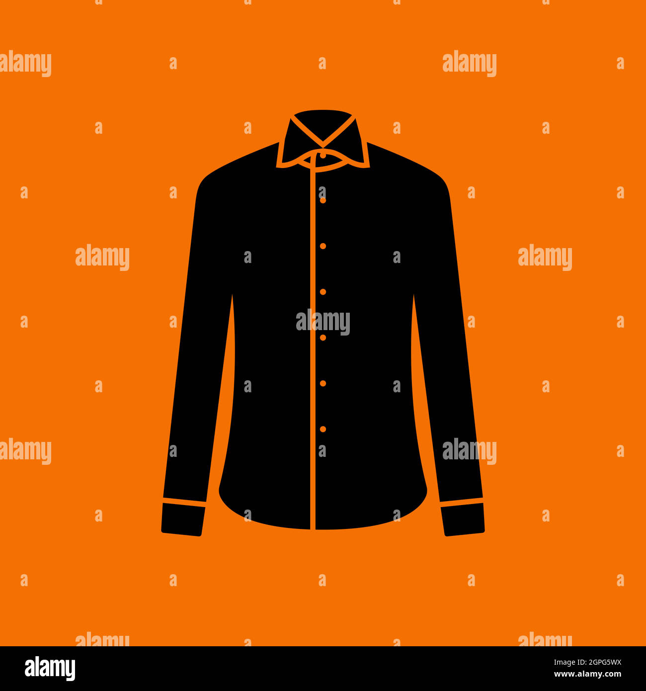 Orange satin shirt Stock Vector Images - Alamy