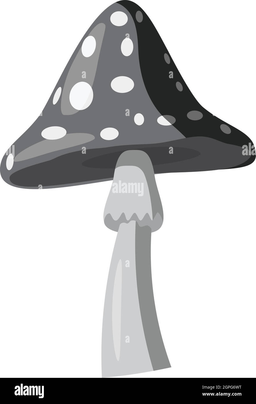 Amanita poisonous mushroom icon Stock Vector