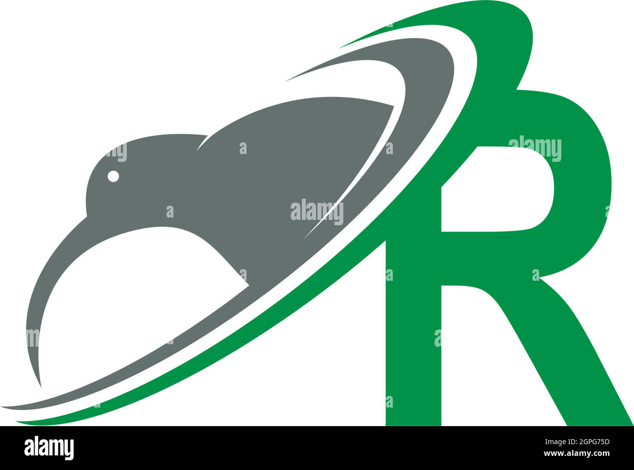 R letter bird logo Stock Vector Images - Alamy