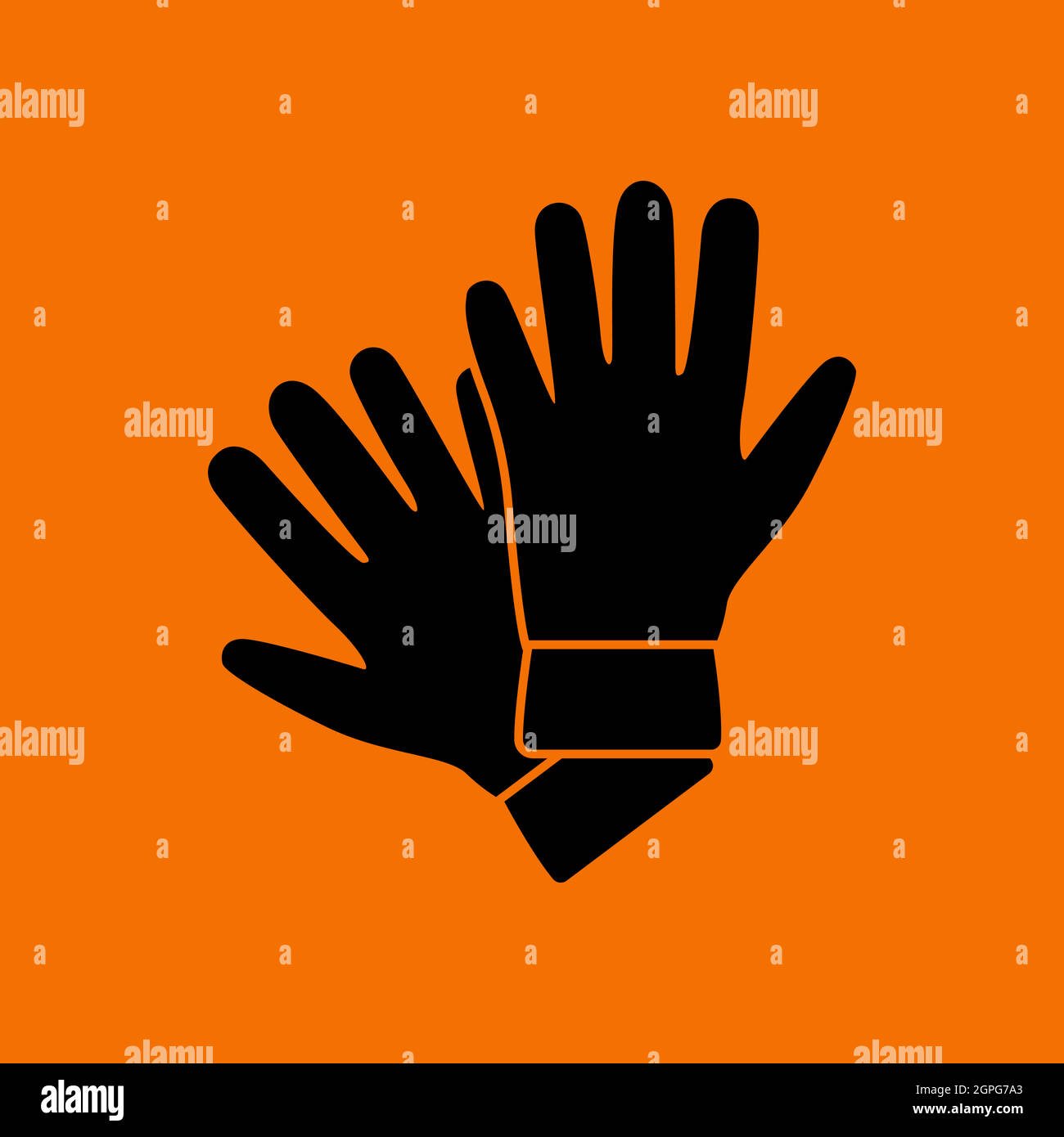 Criminal Gloves Icon Stock Vector
