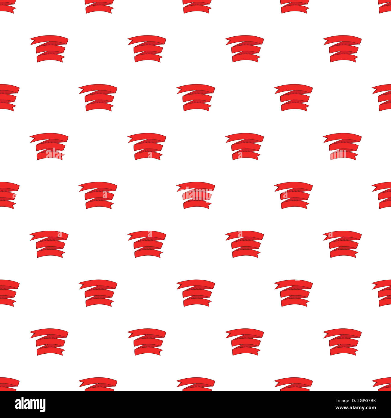 Decorative ribbon quality pattern, cartoon style Stock Vector