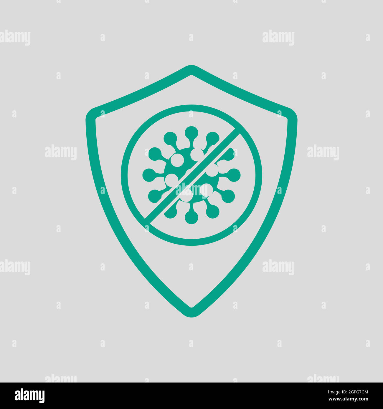 Shield From Coronavirus Icon Stock Vector