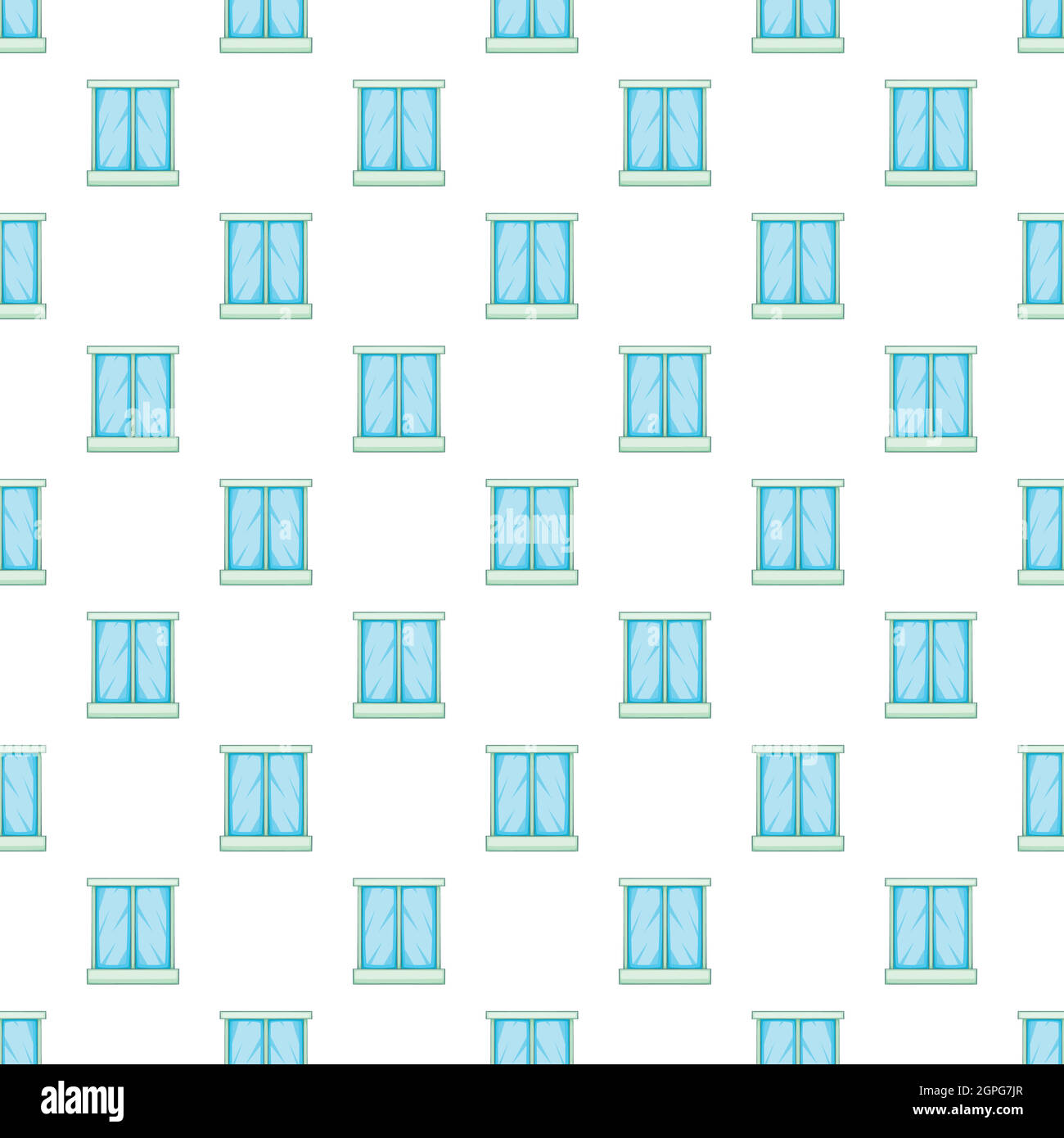 Supermarket fridge pattern, cartoon style Stock Vector