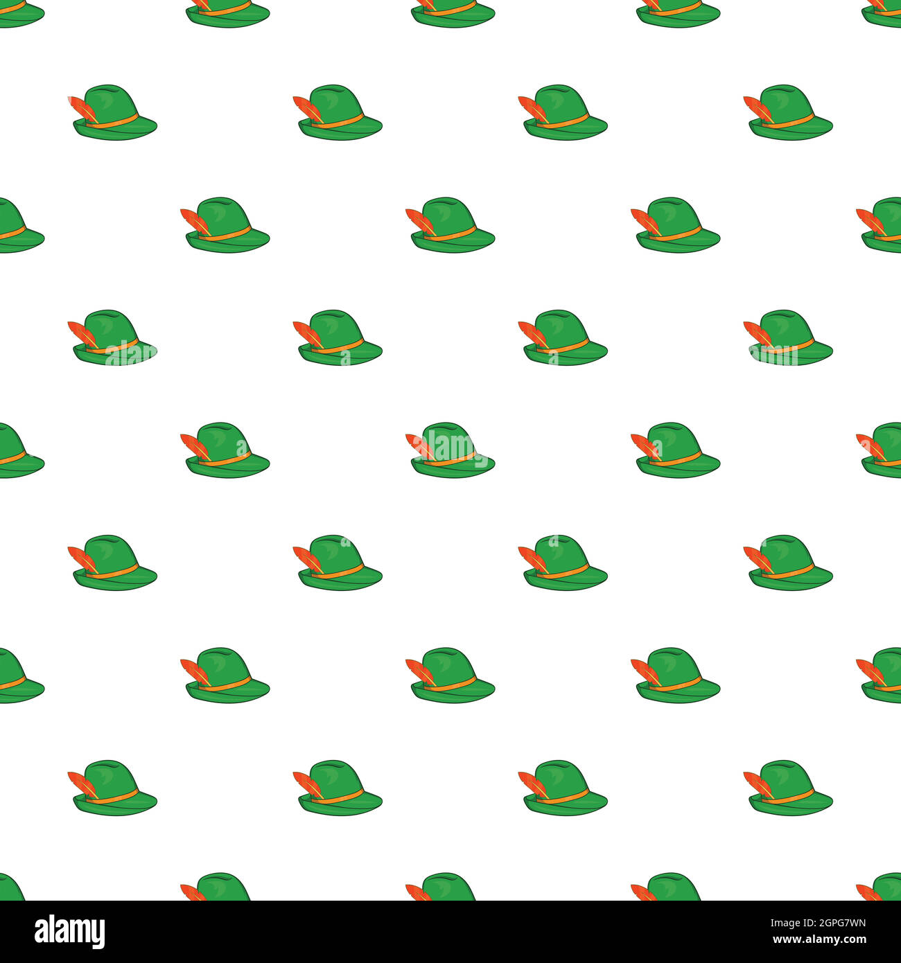 Irish hat pattern, cartoon style Stock Vector Image &amp; Art - Alamy