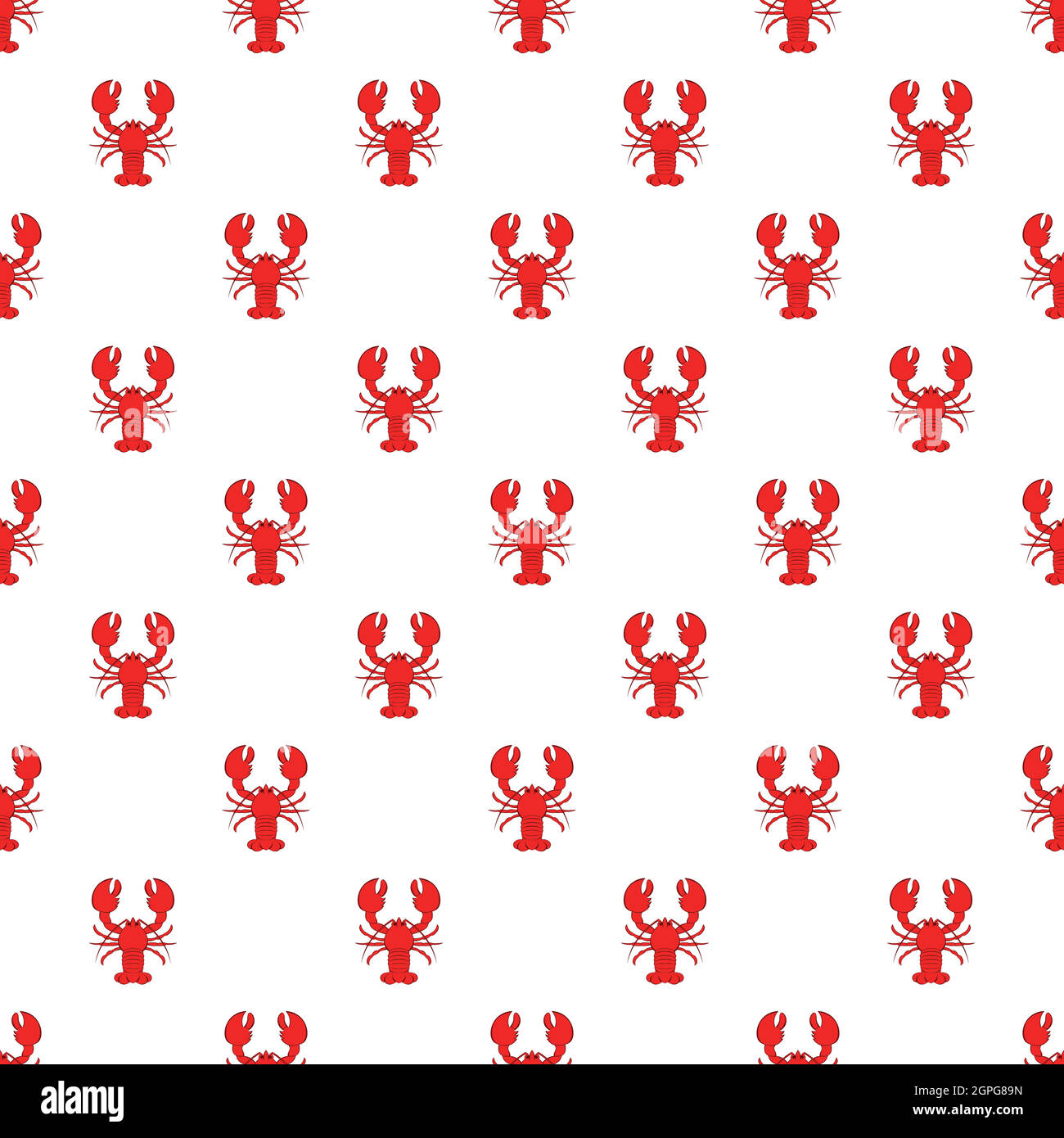 Lobster pattern, cartoon style Stock Vector Image & Art - Alamy