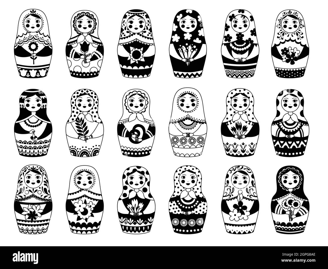 Diverse dolls Stock Vector Images Alamy