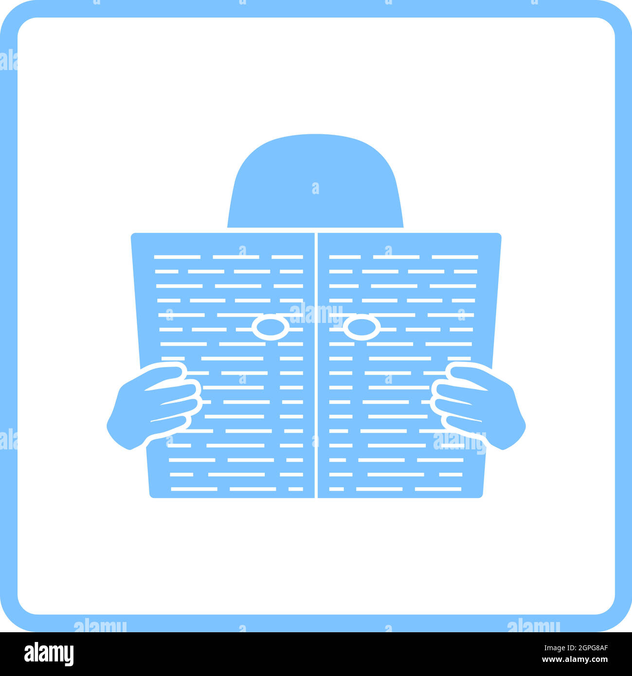 Newspaper Hole Icon Stock Vector
