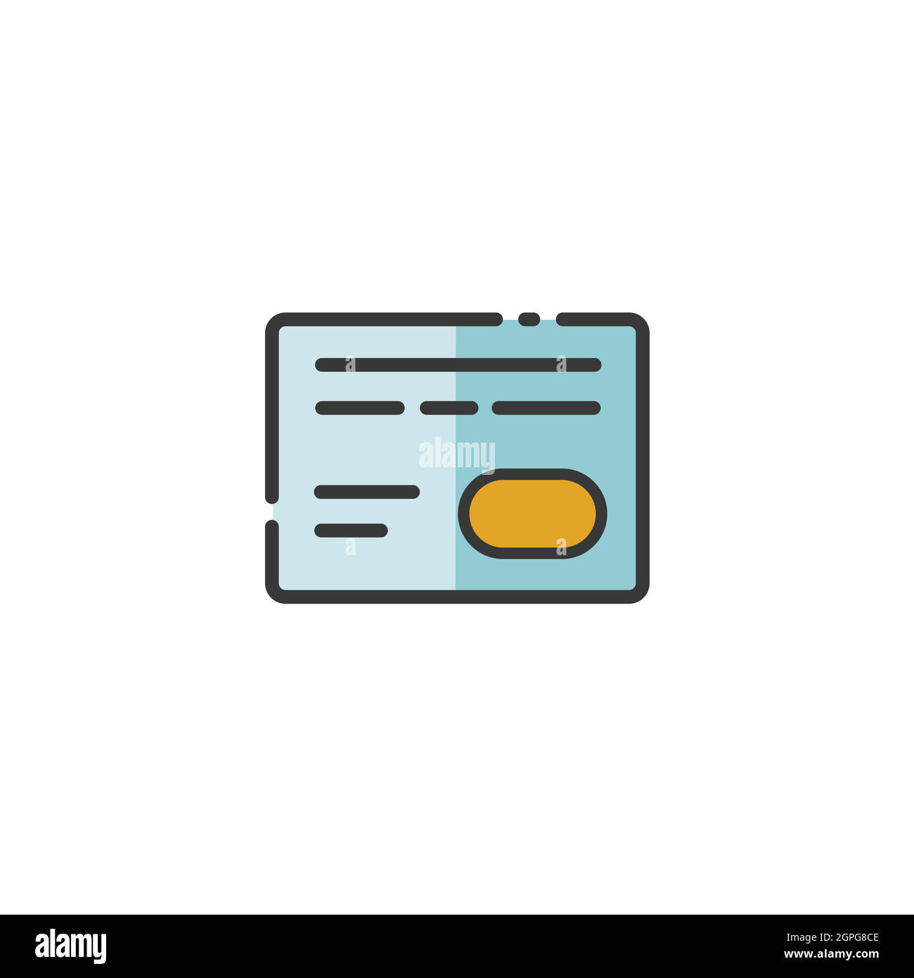 Credit card. Payment options. Filled color icon. Commerce vector illustration Stock Vector