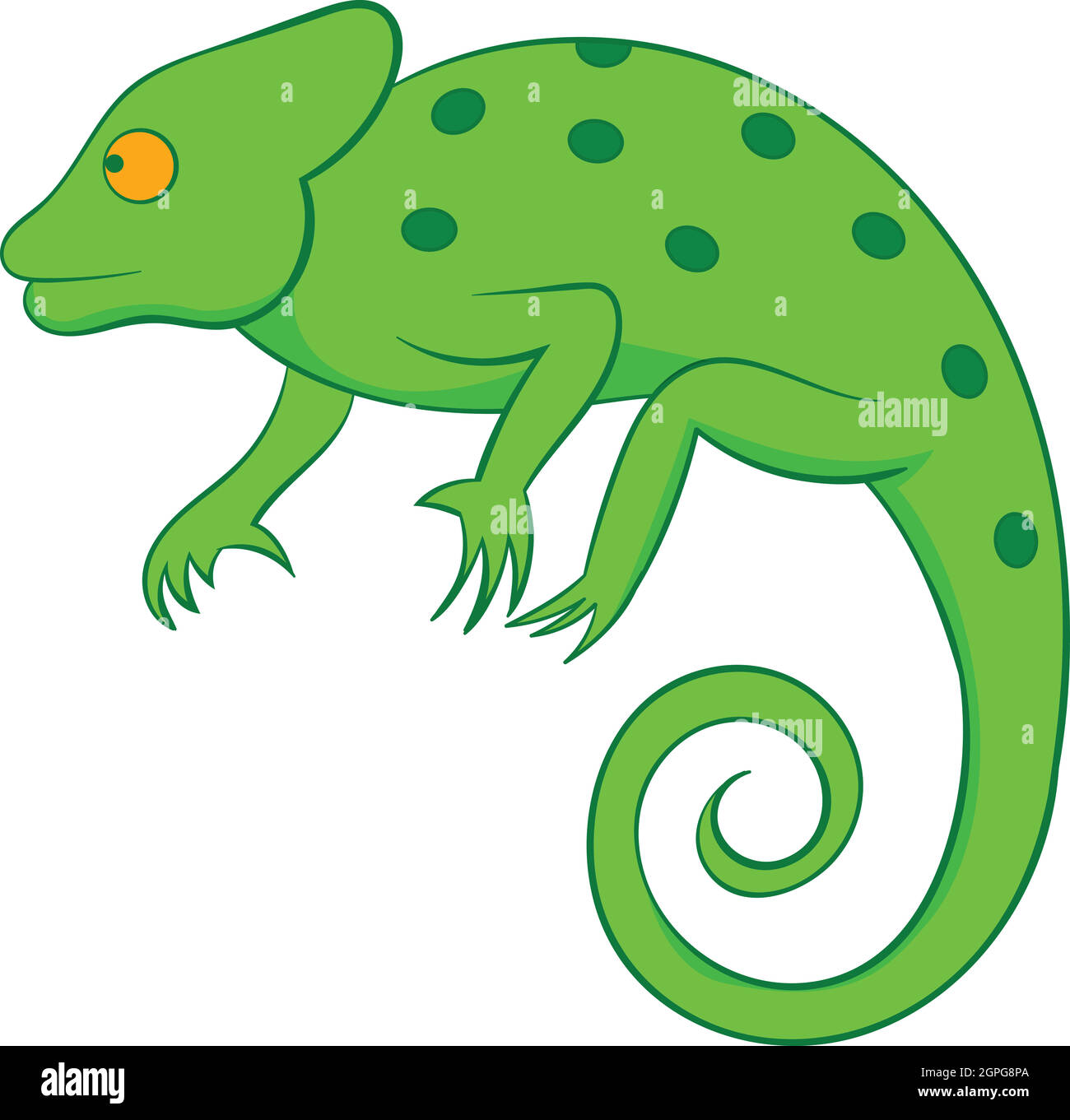 Chameleon icon, cartoon style Stock Vector Image & Art - Alamy