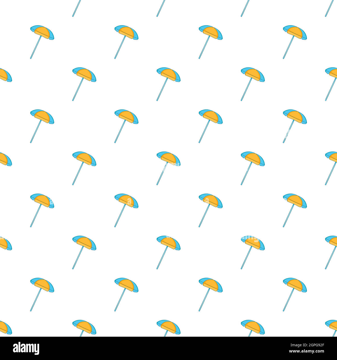 Beach umbrella pattern, cartoon style Stock Vector Image & Art Alamy