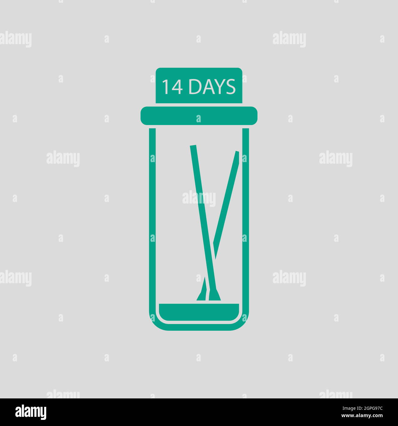 Covid Test Tube Icon Stock Vector