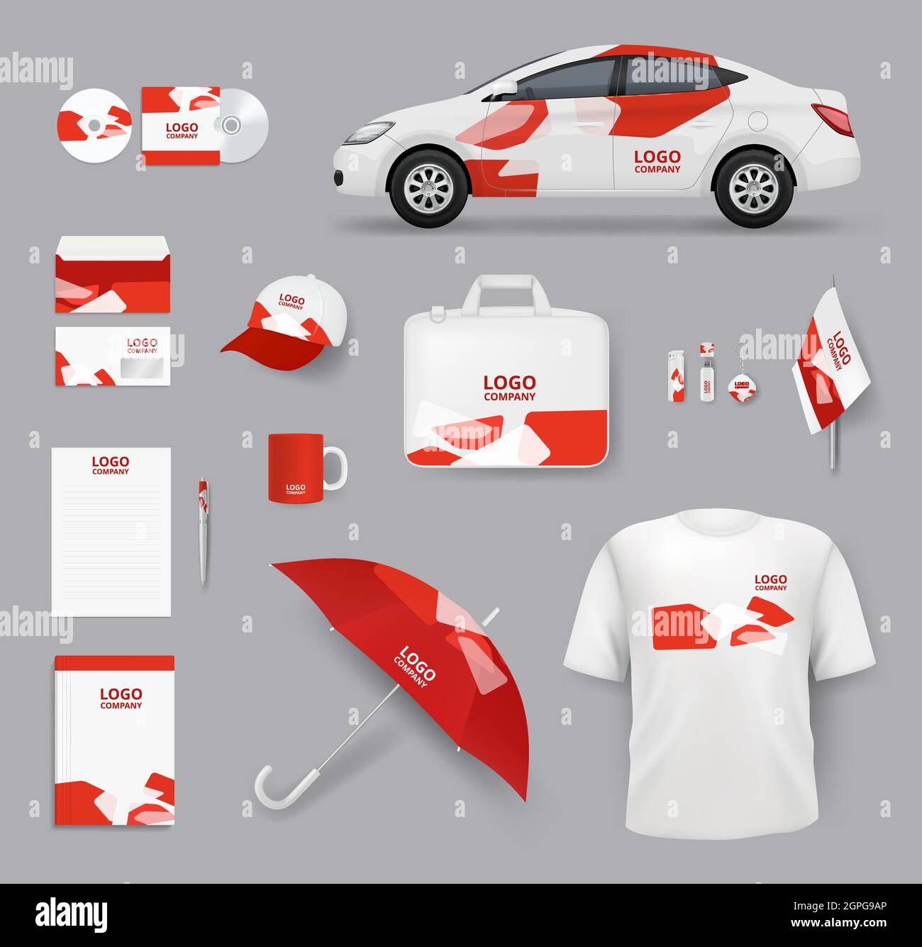 Identity set. Business souvenirs corporate products cards blank