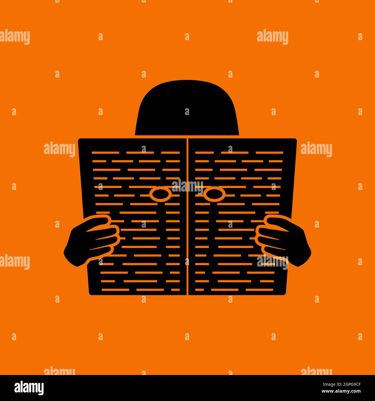 Newspaper Hole Icon Stock Vector