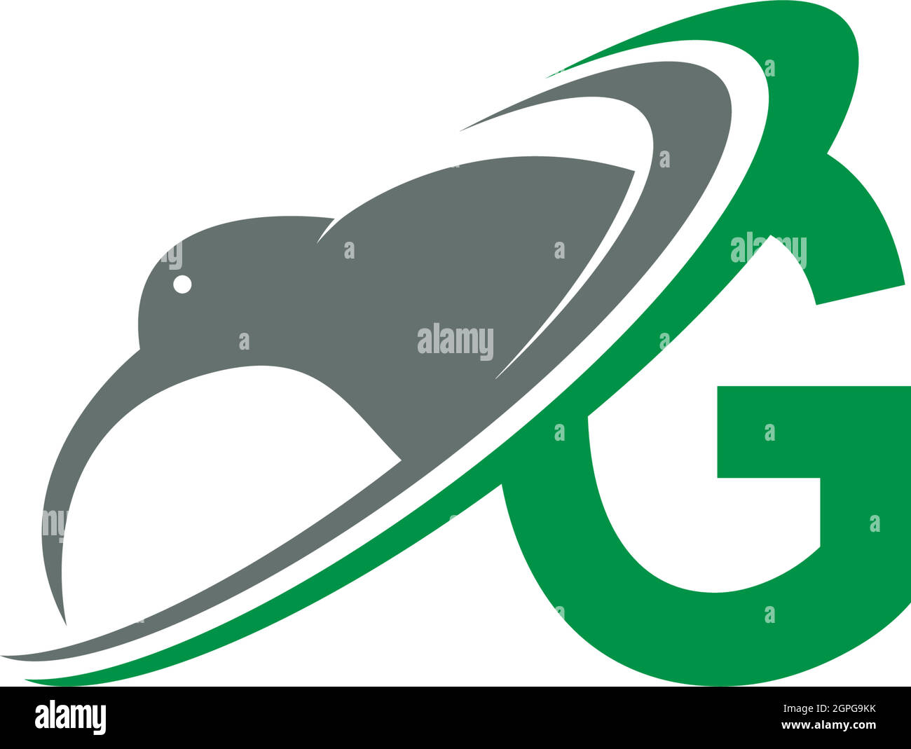 G letter bird logo hi-res stock photography and images - Alamy