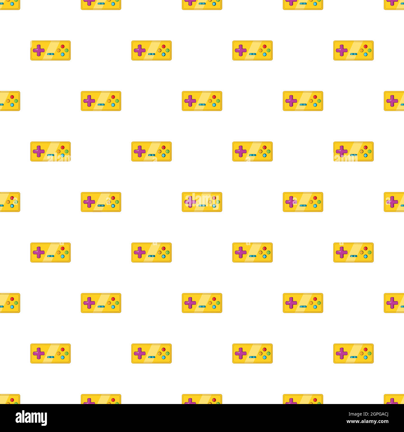 Joystick pattern, cartoon style Stock Vector