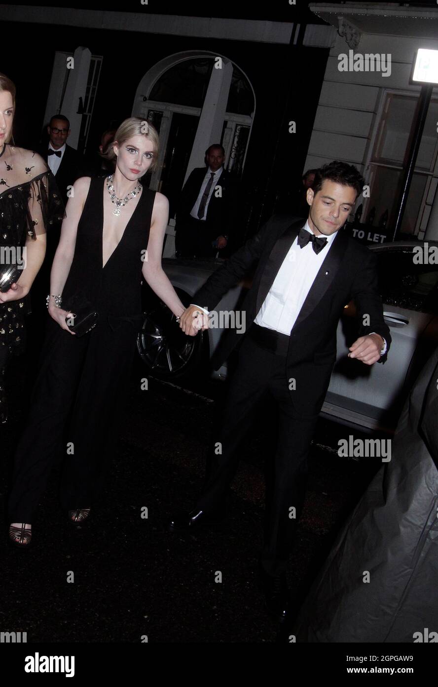 Rami Malek with girlfriend Lucy Boynton Daniel Graig and friend Ana De  Armas Billie Eilish Hans Zimmer Lea Seydoux and many others went to the 007  after party at marks club and