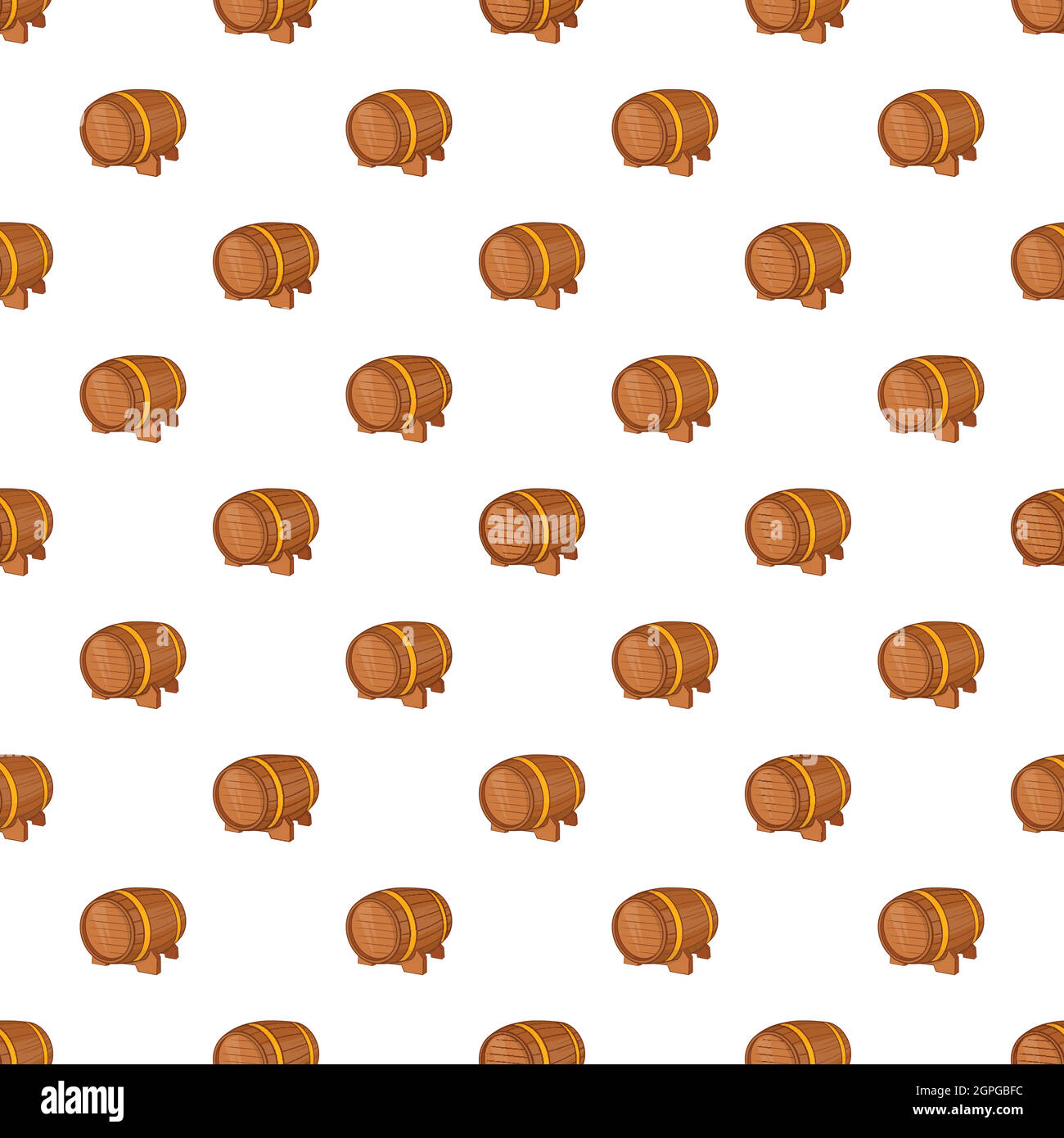 Barrel of beer pattern, cartoon style Stock Vector Image & Art - Alamy