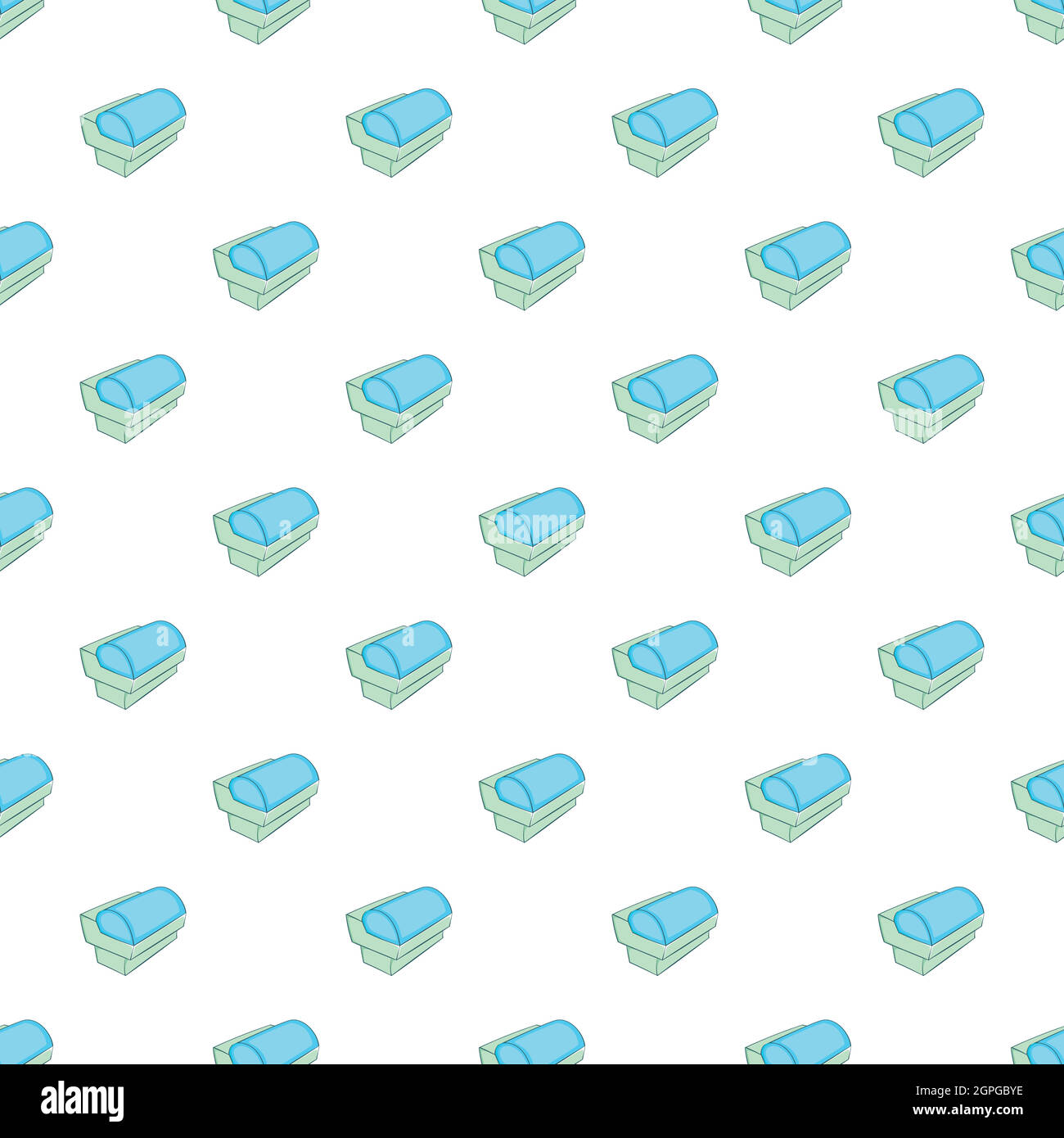 Refrigerator showcase pattern, cartoon style Stock Vector