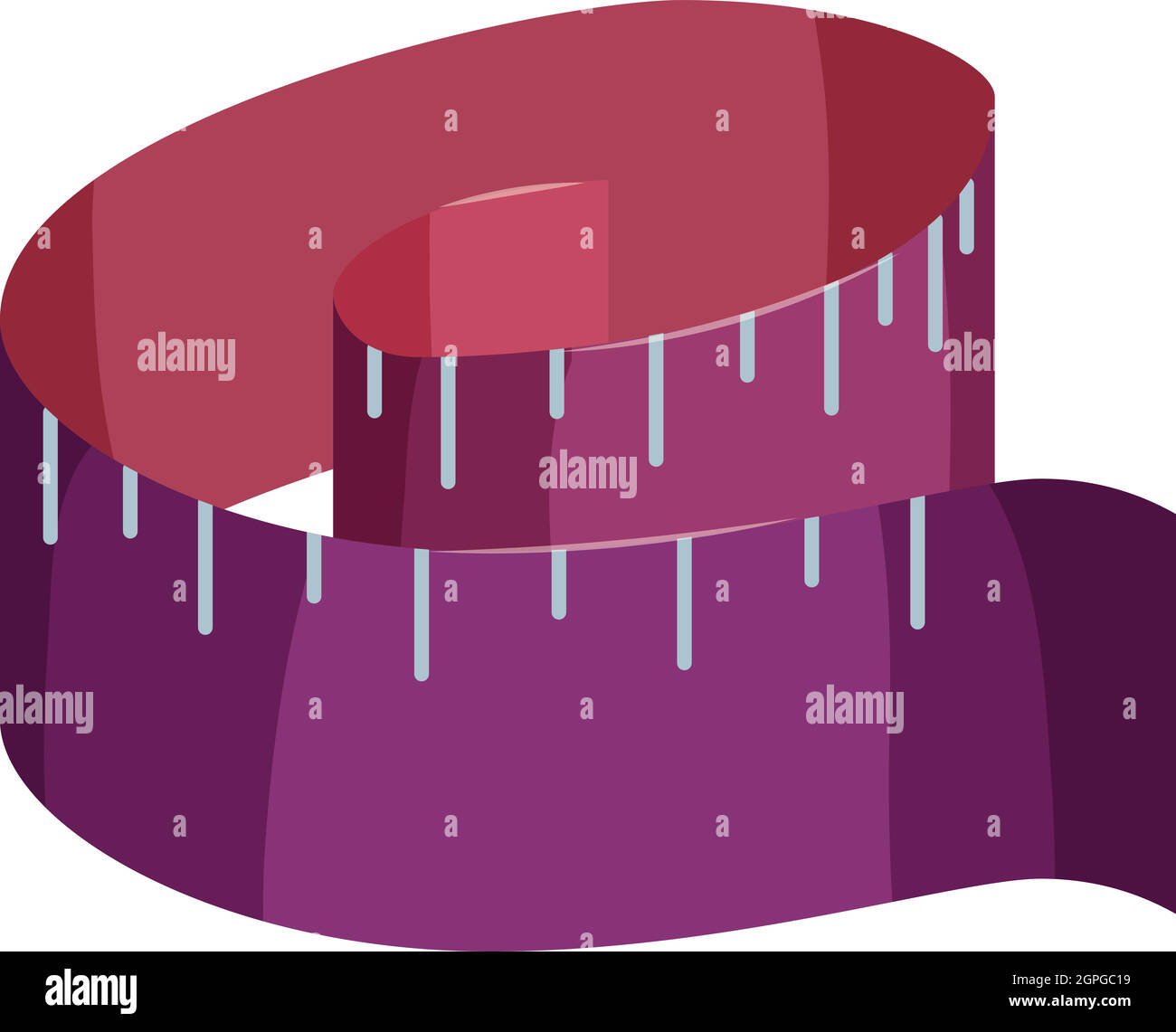 Purple tape measure Stock Vector Images - Alamy