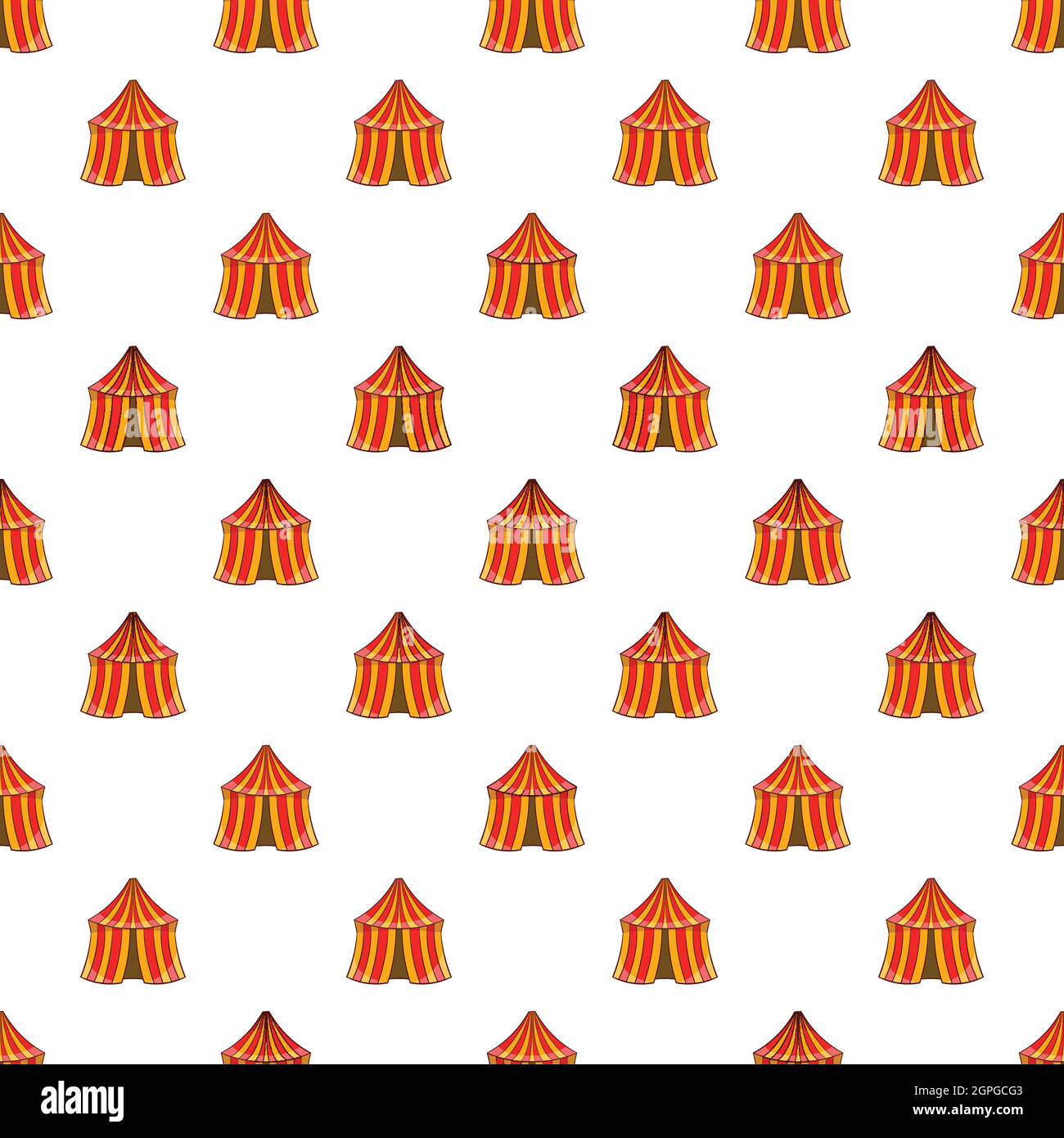 Circus tent pattern, cartoon style Stock Vector Image & Art - Alamy